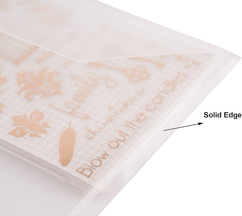 YESSART #10 Clear Plastic Envelopes 5 x 10 Money Receipt Bill Storage Holder 20 Pack Hook Loop Closure - Image 5